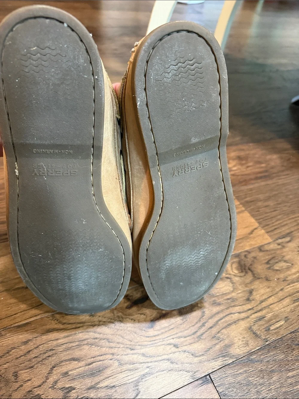 Sperry Men's Suede Boat Shoes in Tan with Leather Laces